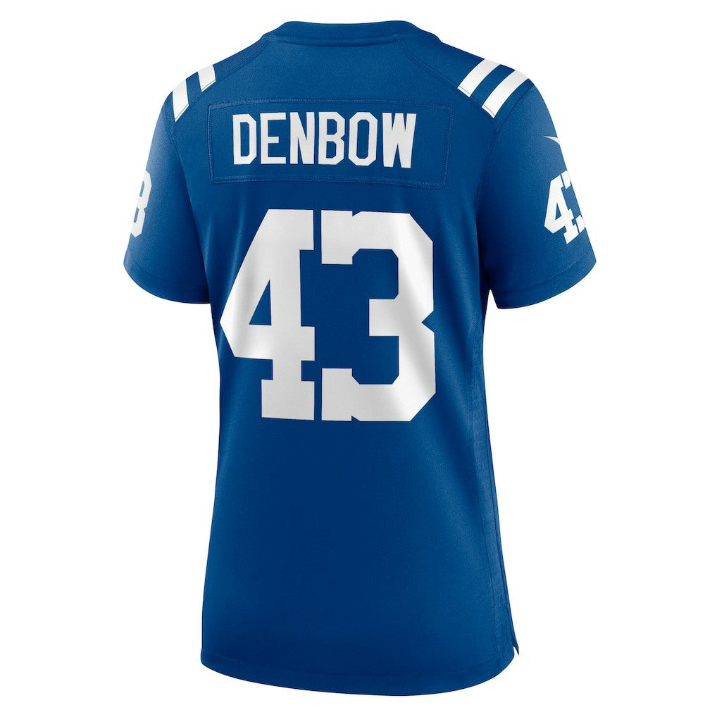 Trevor Denbow Indianapolis Colts Women's Game Player Jersey Royal