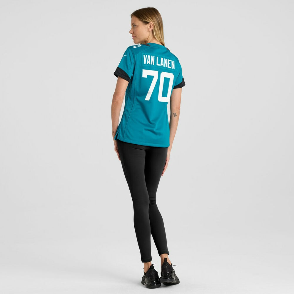 Cole Van Lanen Jacksonville Jaguars Women's Game Player Jersey Teal