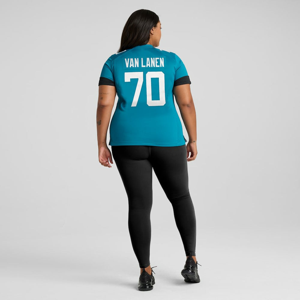 Cole Van Lanen Jacksonville Jaguars Women's Game Player Jersey Teal