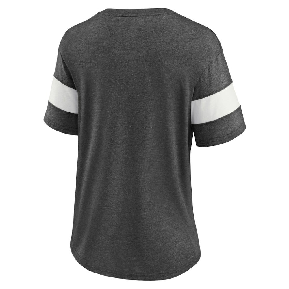 NHL Pittsburgh Penguins Fanatics Women's Special Edition 2.0 Ring The Alarm V-Neck T-Shirt - Heather Charcoal