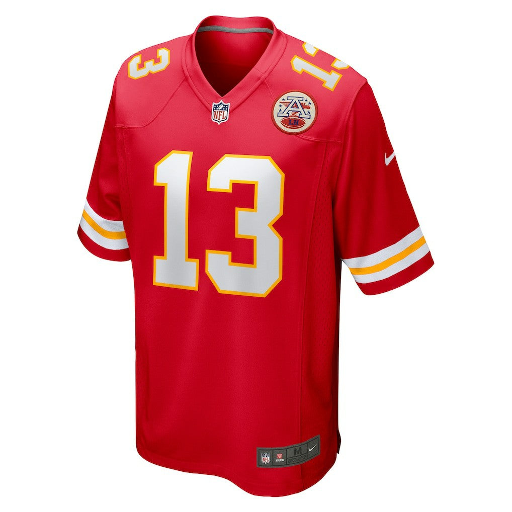 Nazeeh Johnson Kansas City Chiefs Game Player Jersey Red