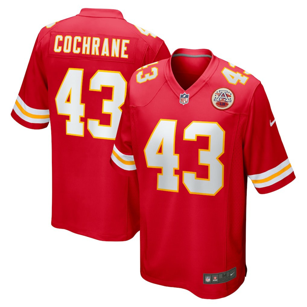 Jack Cochrane Kansas City Chiefs Game Player Jersey Red