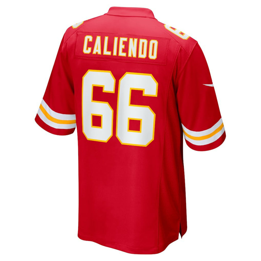 Mike Caliendo Kansas City Chiefs Game Player Jersey Red