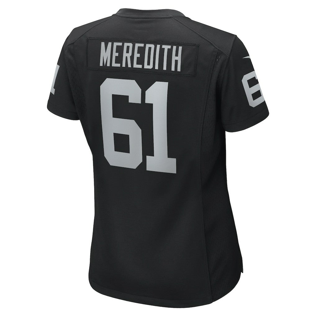Jordan Meredith Las Vegas Raiders Women's Game Player Jersey Black