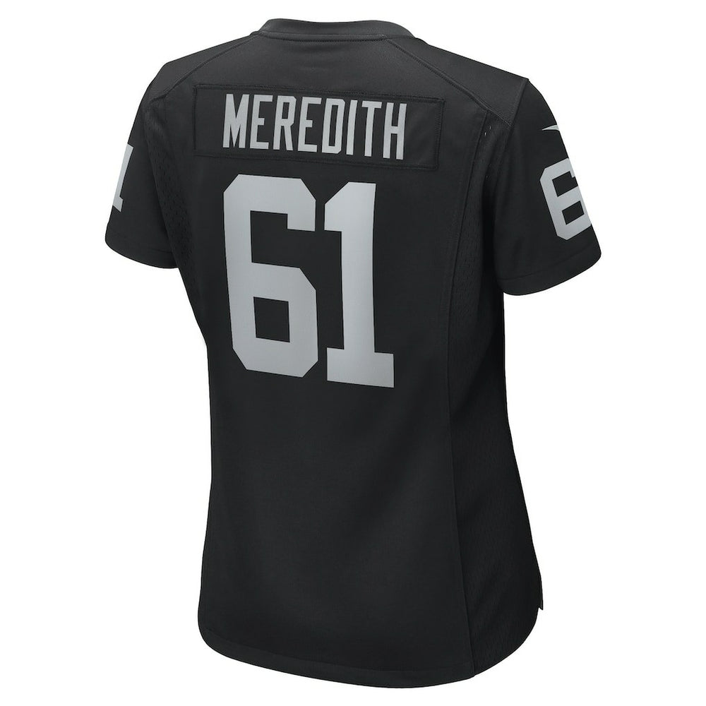 Jordan Meredith Las Vegas Raiders Women's Game Player Jersey Black