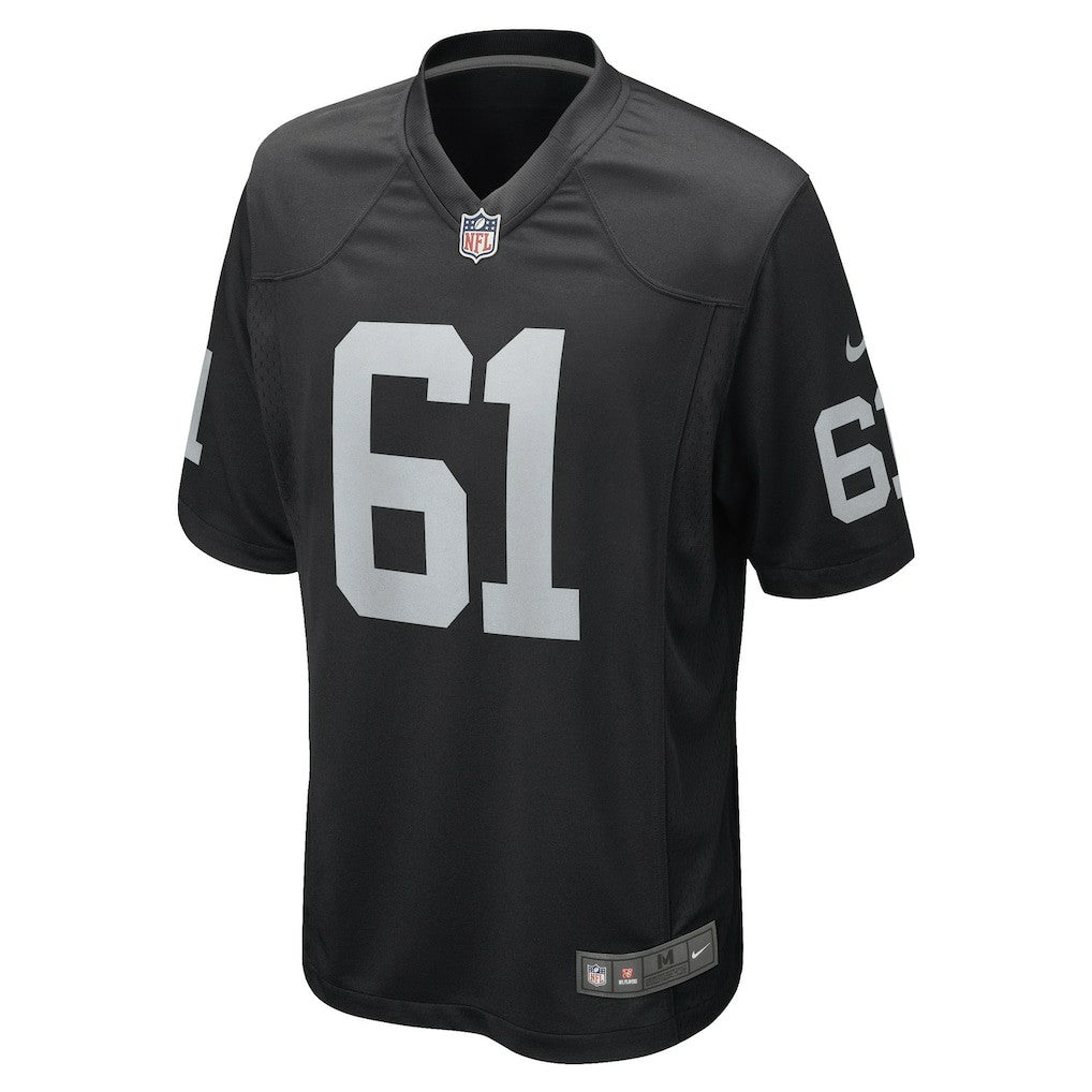 Jordan Meredith Las Vegas Raiders Game Player Jersey Black