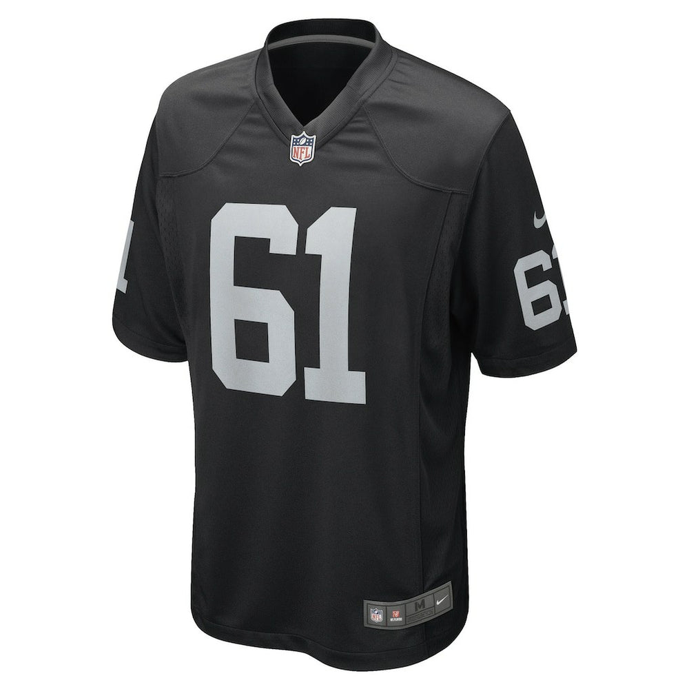 Jordan Meredith Las Vegas Raiders Game Player Jersey Black