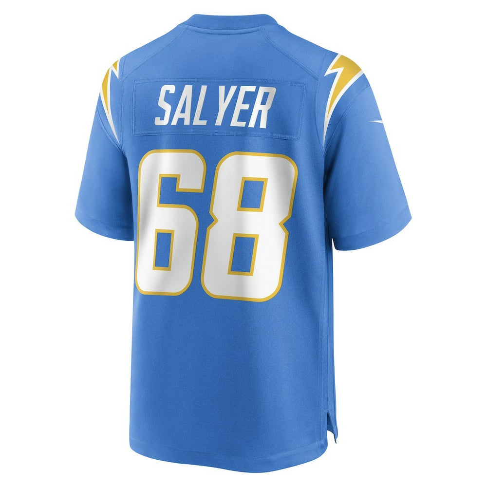 Jamaree Salyer Los Angeles Chargers Game Player Jersey Powder Blue