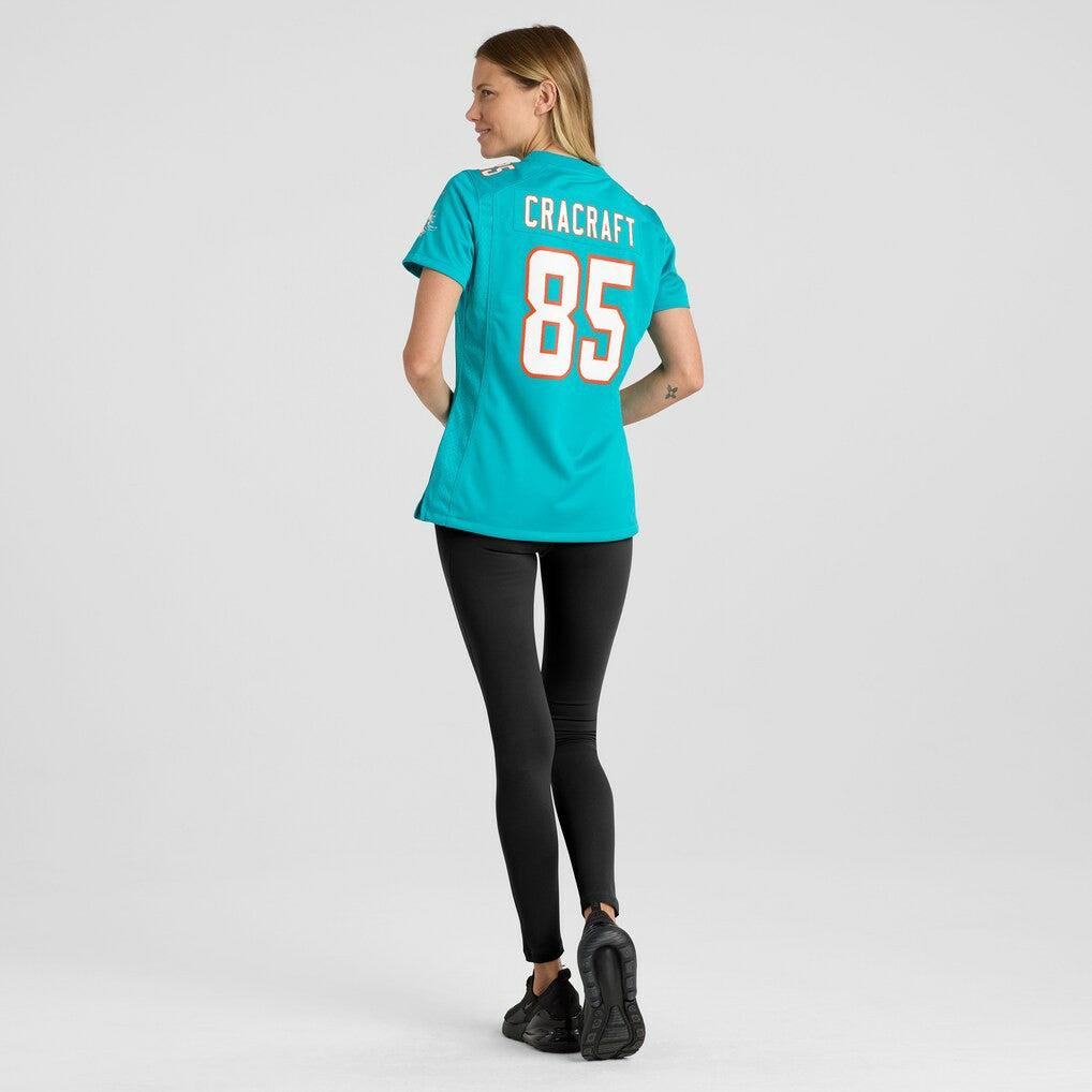 River Cracraft Miami Dolphins Women's Game Player Jersey Aqua
