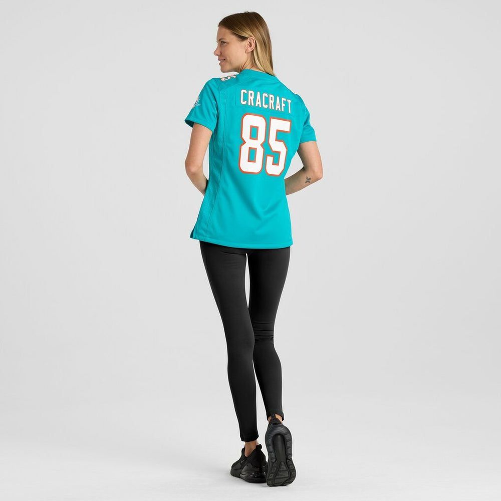 River Cracraft Miami Dolphins Women's Game Player Jersey Aqua