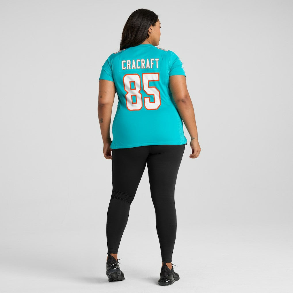 River Cracraft Miami Dolphins Women's Game Player Jersey Aqua