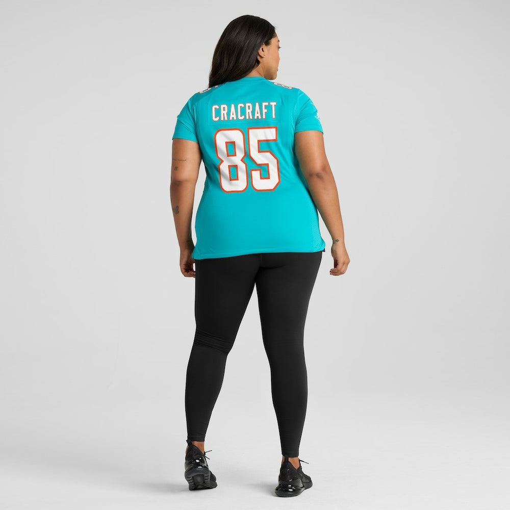 River Cracraft Miami Dolphins Women's Game Player Jersey Aqua