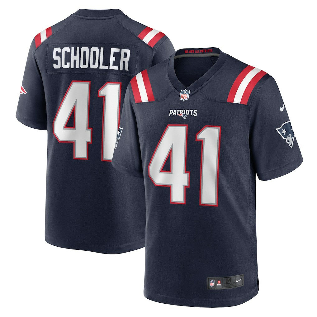 NFL Brenden Schooler New England Patriots Game Player Jersey - Navy