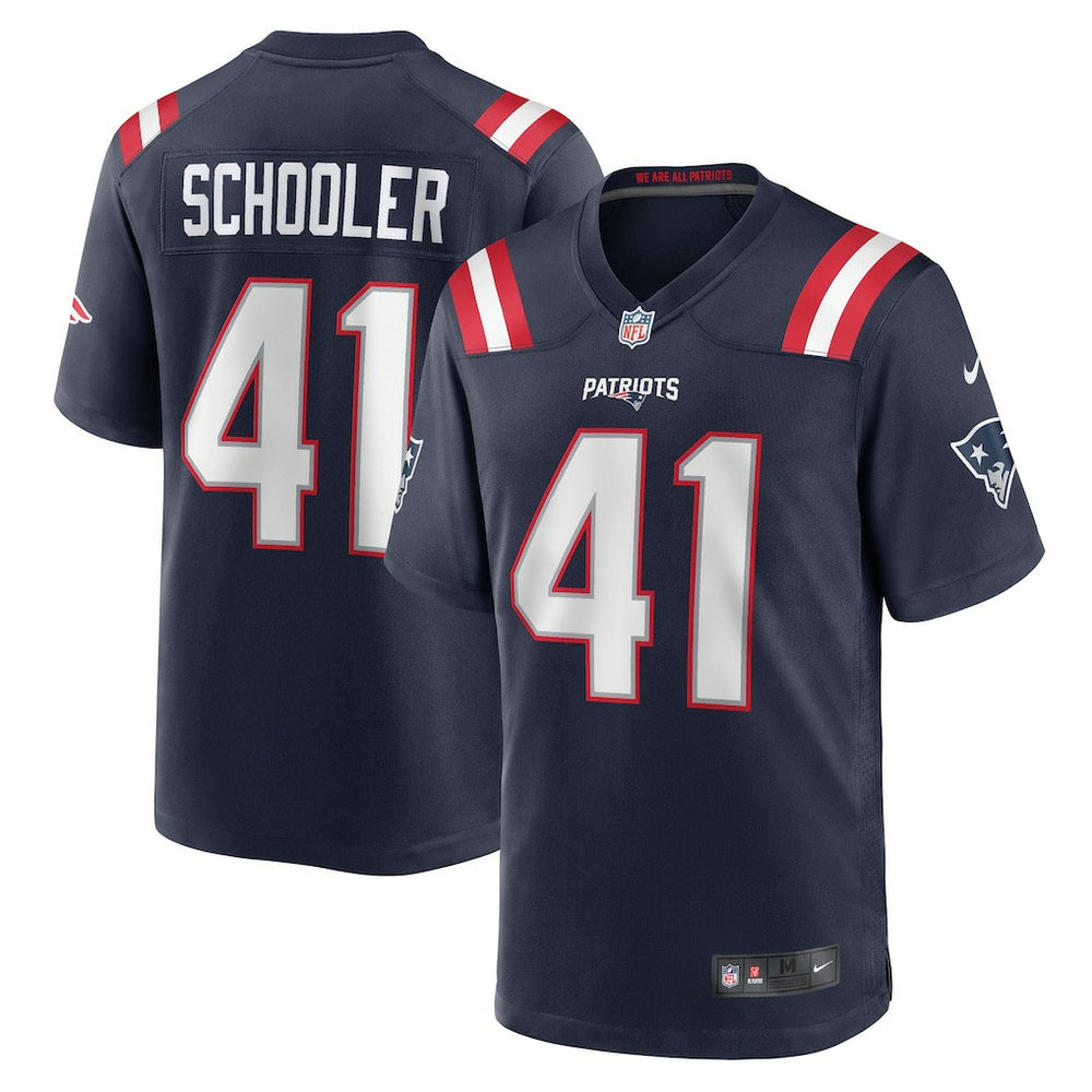 NFL Brenden Schooler New England Patriots Game Player Jersey - Navy
