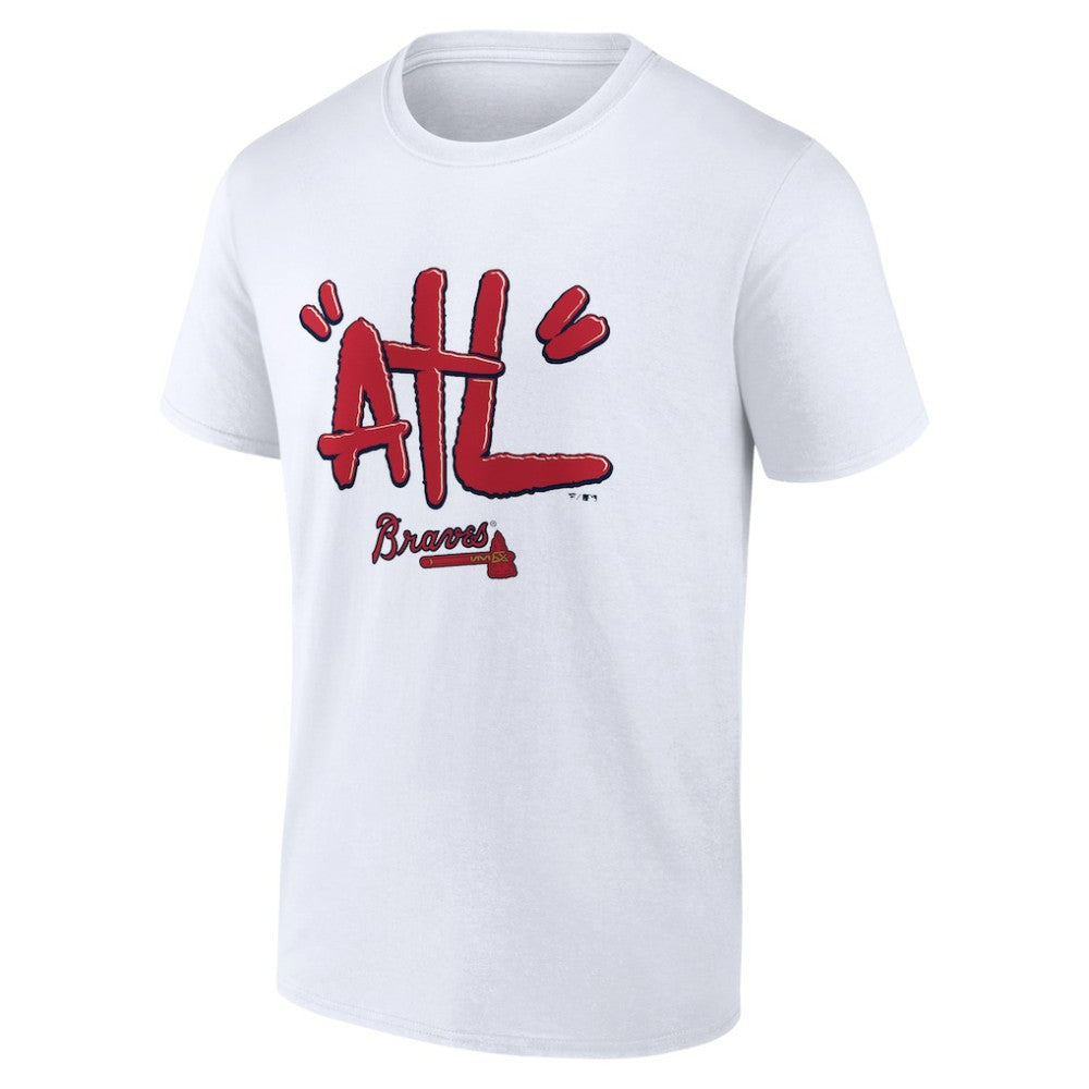 Atlanta Braves ATL Tag T-Shirt - White T-shirts