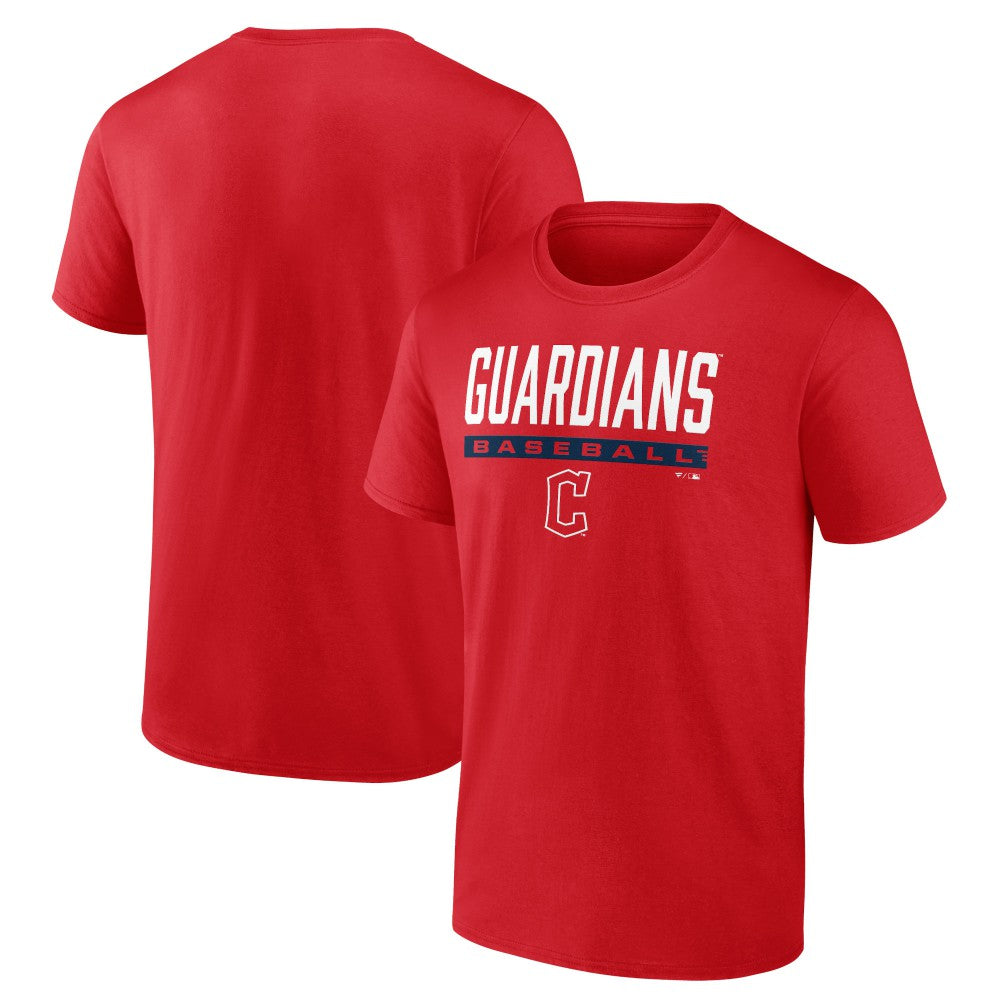 Cleveland Guardians Win Stripe T-Shirt - Red T-shirts
