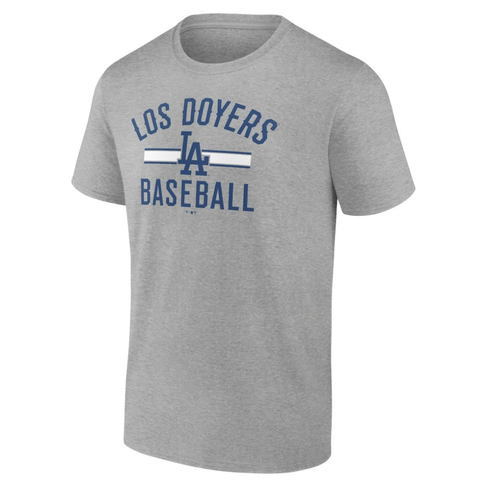 Los Angeles Dodgers Los Doyers T-Shirt - Heather Gray T-shirts