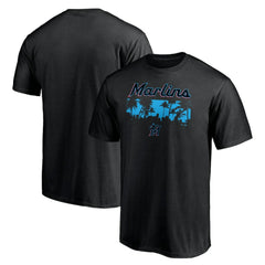 Miami Marlins Palms T-Shirt - Black T-shirts