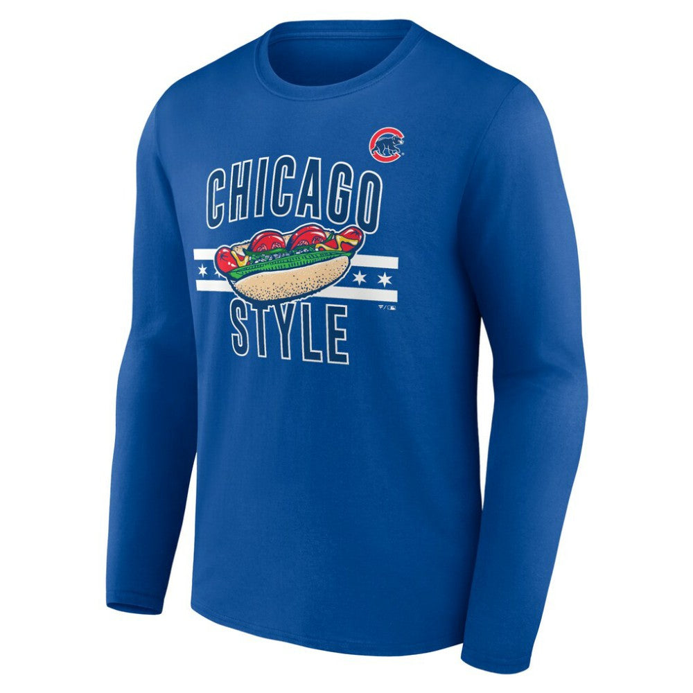 Chicago Cubs Doggie Long Sleeve T-Shirt - Royal T-shirts