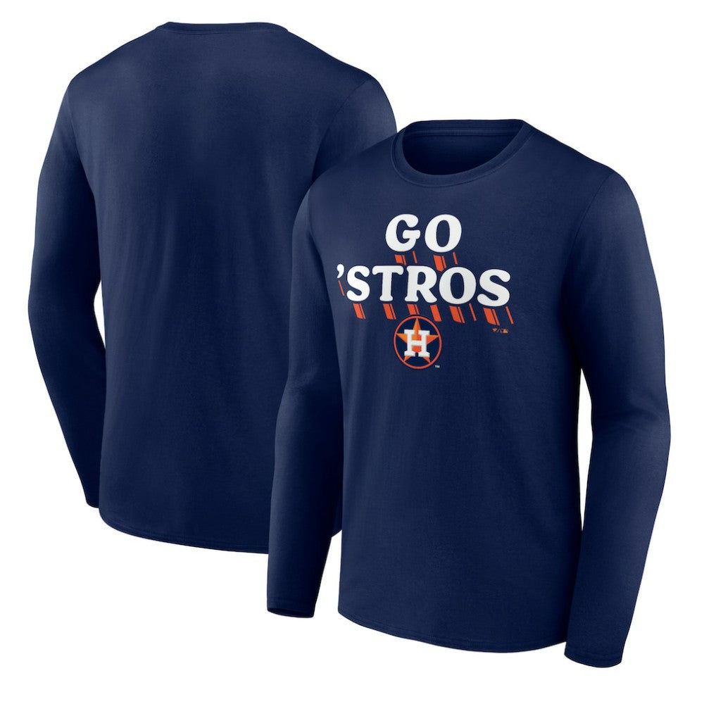 Houston Astros Go Stros Long Sleeve T-Shirt - Navy T-shirts