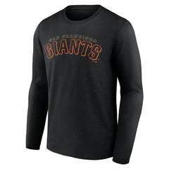 San Francisco Giants Giants Alternate Club Lettering Long Sleeve T-Shirt - Black T-shirts