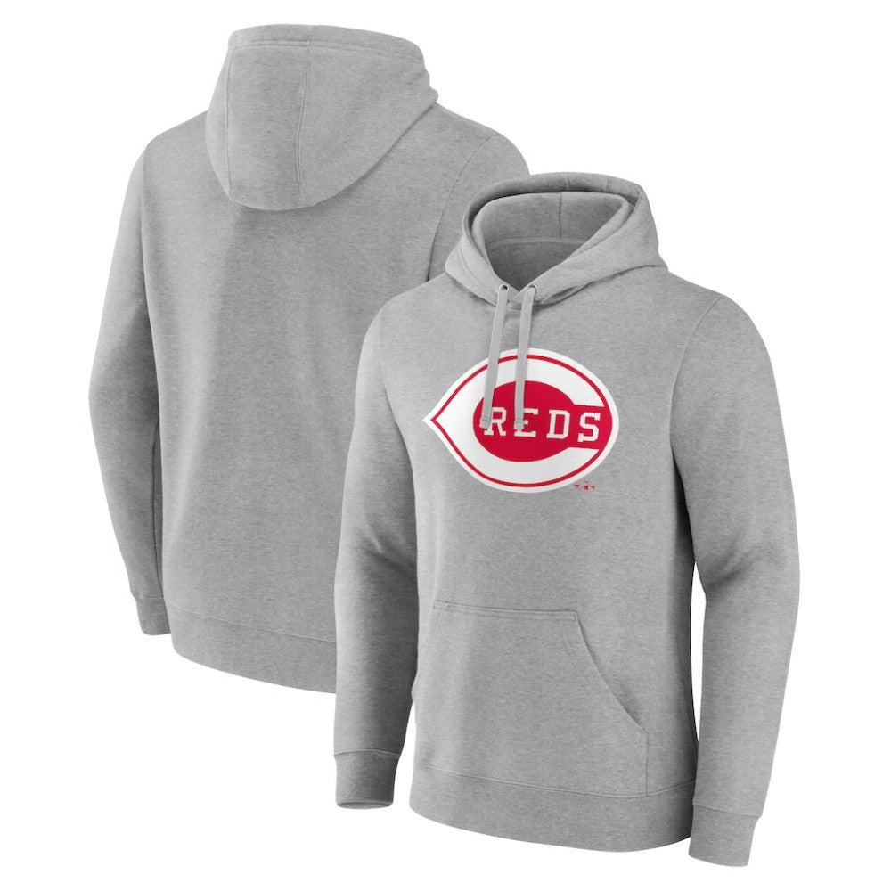 Cincinnati Reds Wahconah Pullover Hoodie - Gray Hoodies