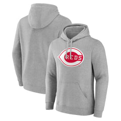 Cincinnati Reds Wahconah Pullover Hoodie - Gray Hoodies