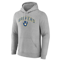 Milwaukee Brewers Wahconah Pullover Hoodie - Gray Hoodies