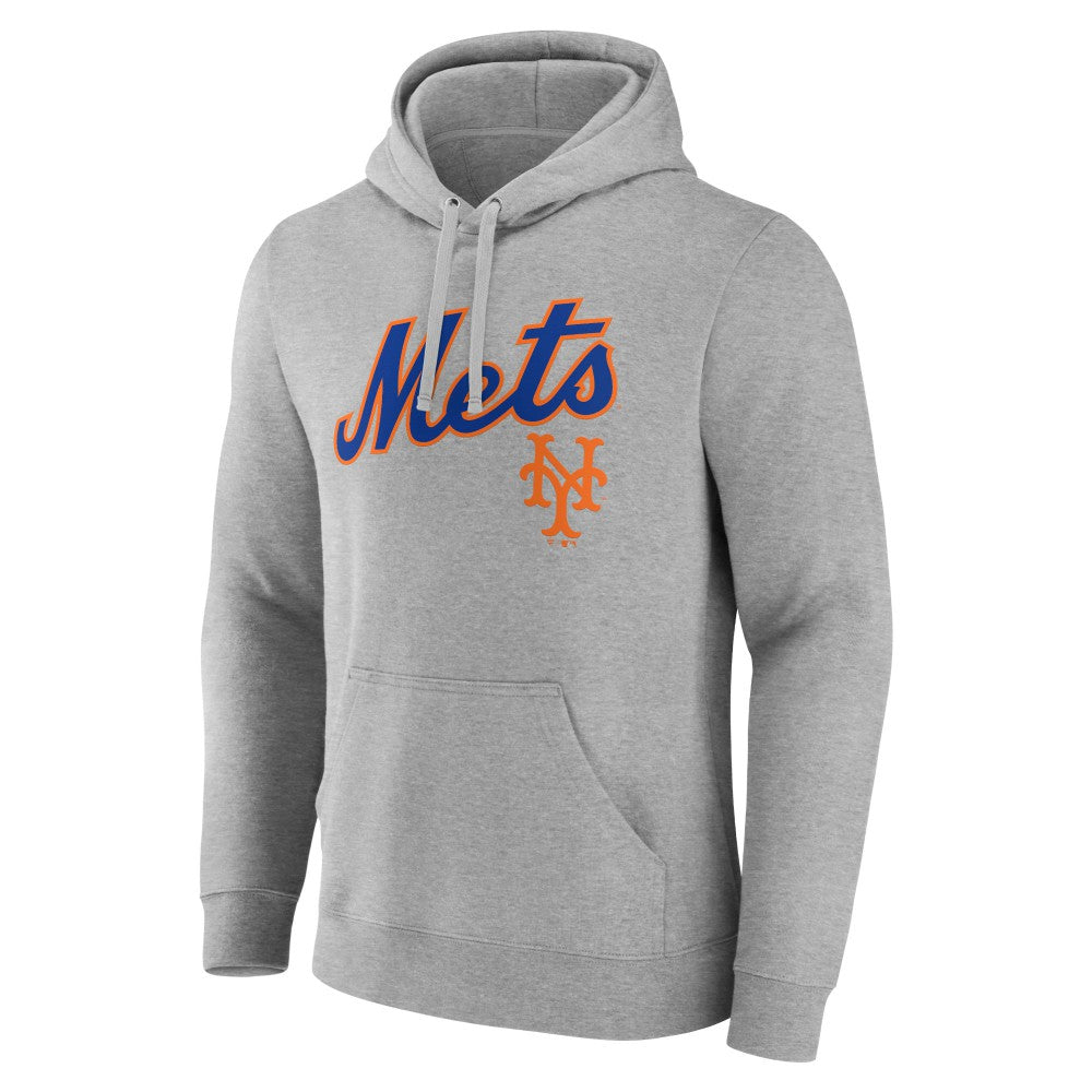 New York Mets Wahconah Pullover Hoodie - Gray Hoodies