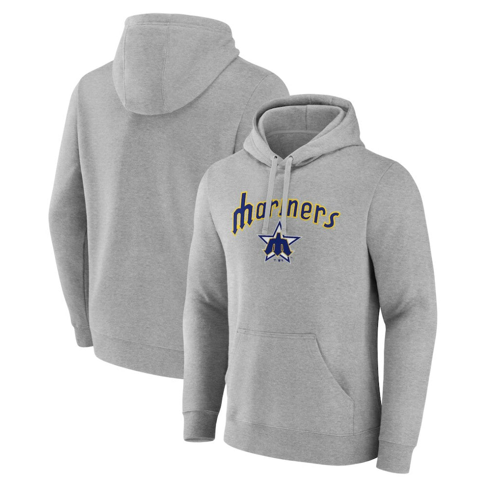 Seattle Mariners Wahconah Pullover Hoodie - Gray Hoodies