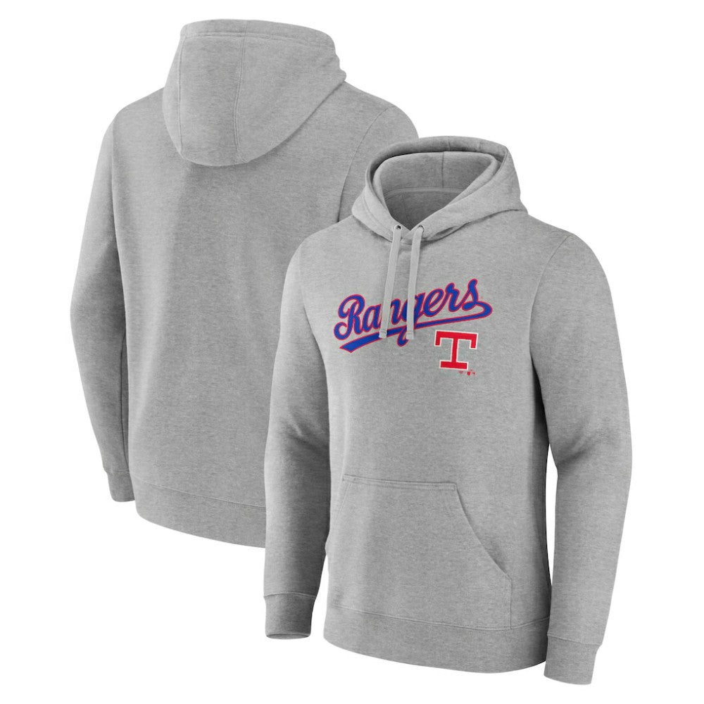 Texas Rangers Wahconah Pullover Hoodie - Gray Hoodies