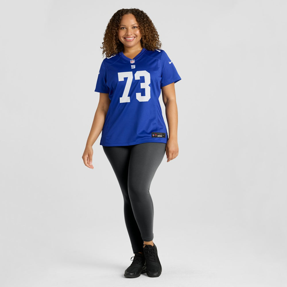 Evan Neal New York Giants Women's Game Player Jersey Royal
