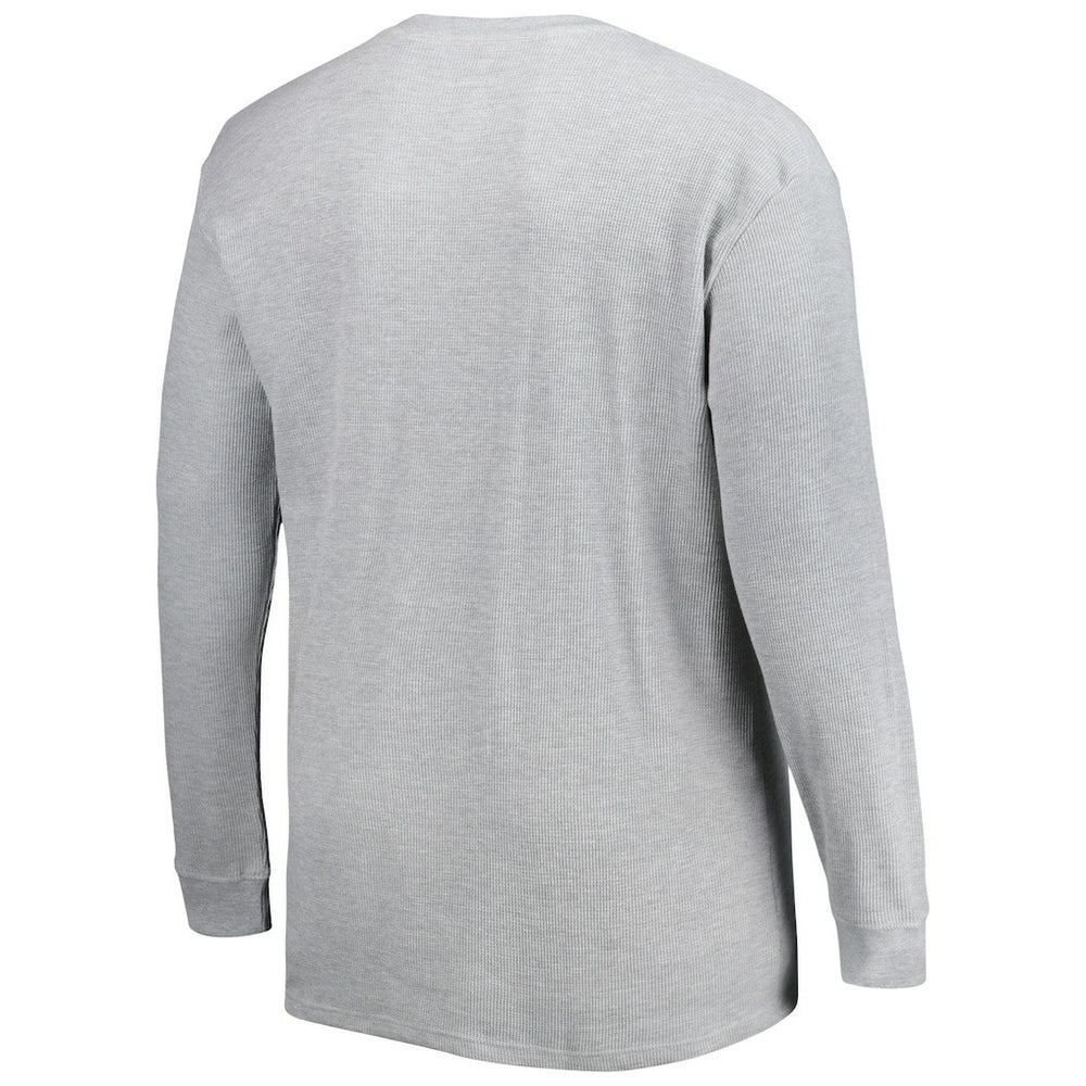 Los Angeles Rams Big & Tall Waffle-Knit Thermal Long Sleeve T-Shirt Heather Gray
