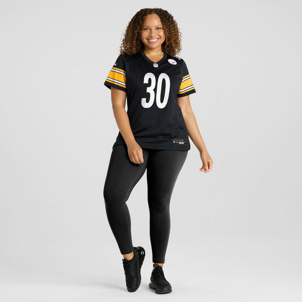 Jaylen Warren Pittsburgh Steelers Women's Game Player Jersey Black