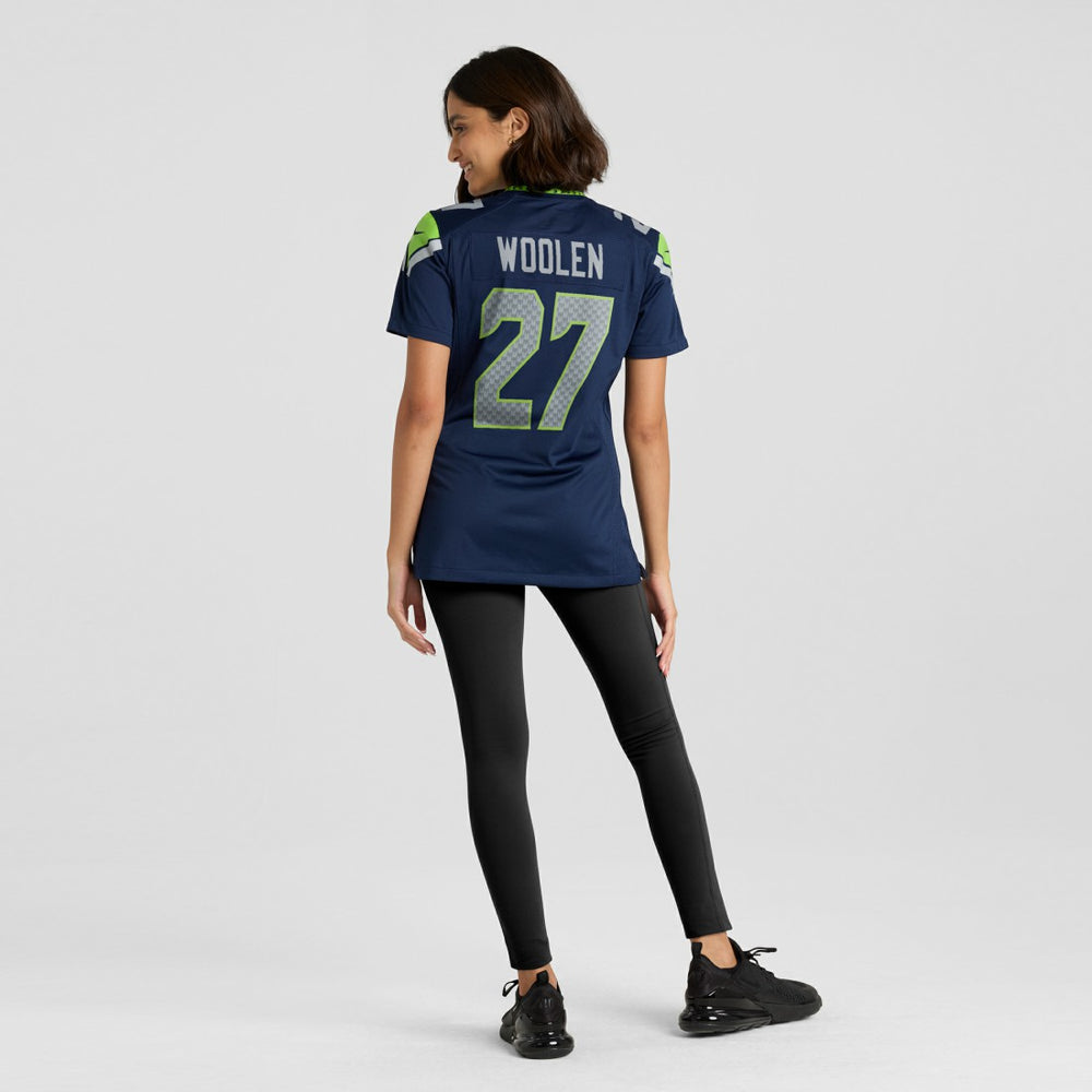 Riq Woolen Seattle Seahawks Women's Team Game Jersey College Navy