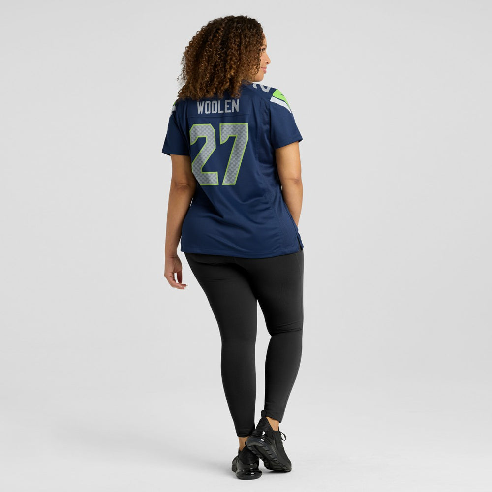 Riq Woolen Seattle Seahawks Women's Team Game Jersey College Navy