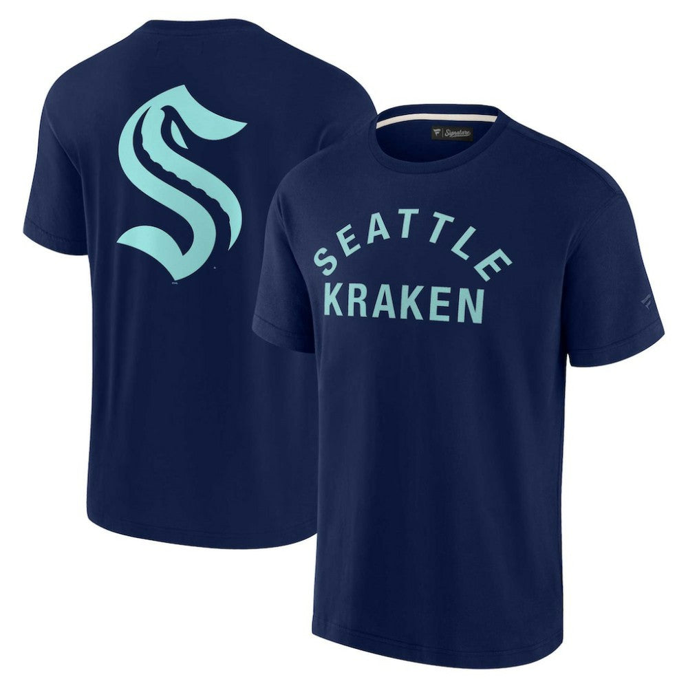 NHL Seattle Kraken Fanatics Unisex Elements Super Soft Short Sleeve T-Shirt - Navy