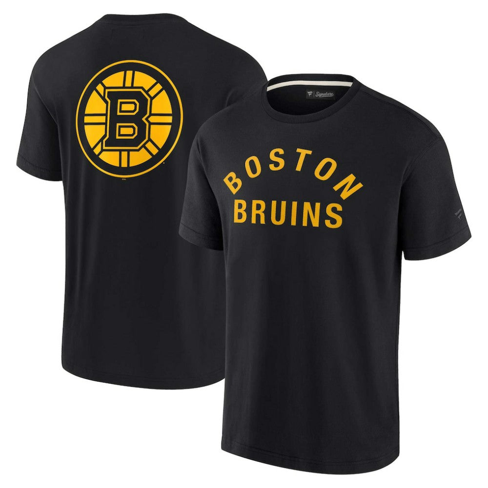 NHL Boston Bruins Fanatics Unisex Elements Super Soft Short Sleeve T-Shirt - Black