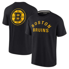 NHL Boston Bruins Fanatics Unisex Elements Super Soft Short Sleeve T-Shirt - Black
