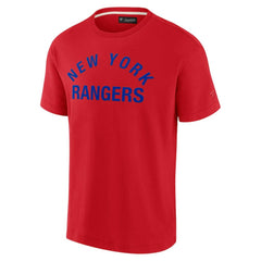 NHL New York Rangers Fanatics Unisex Elements Super Soft Short Sleeve T-Shirt - Red