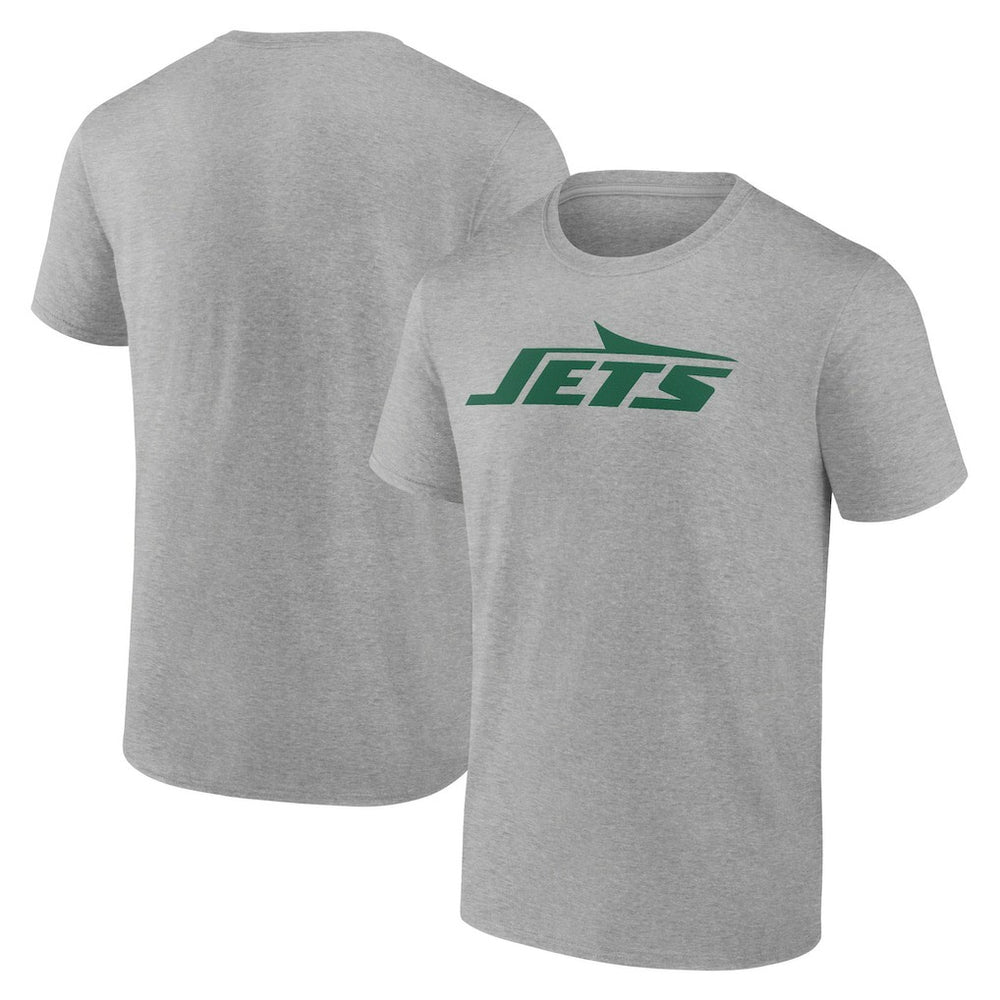New York Jets Primary Logo T-Shirt Heather Gray