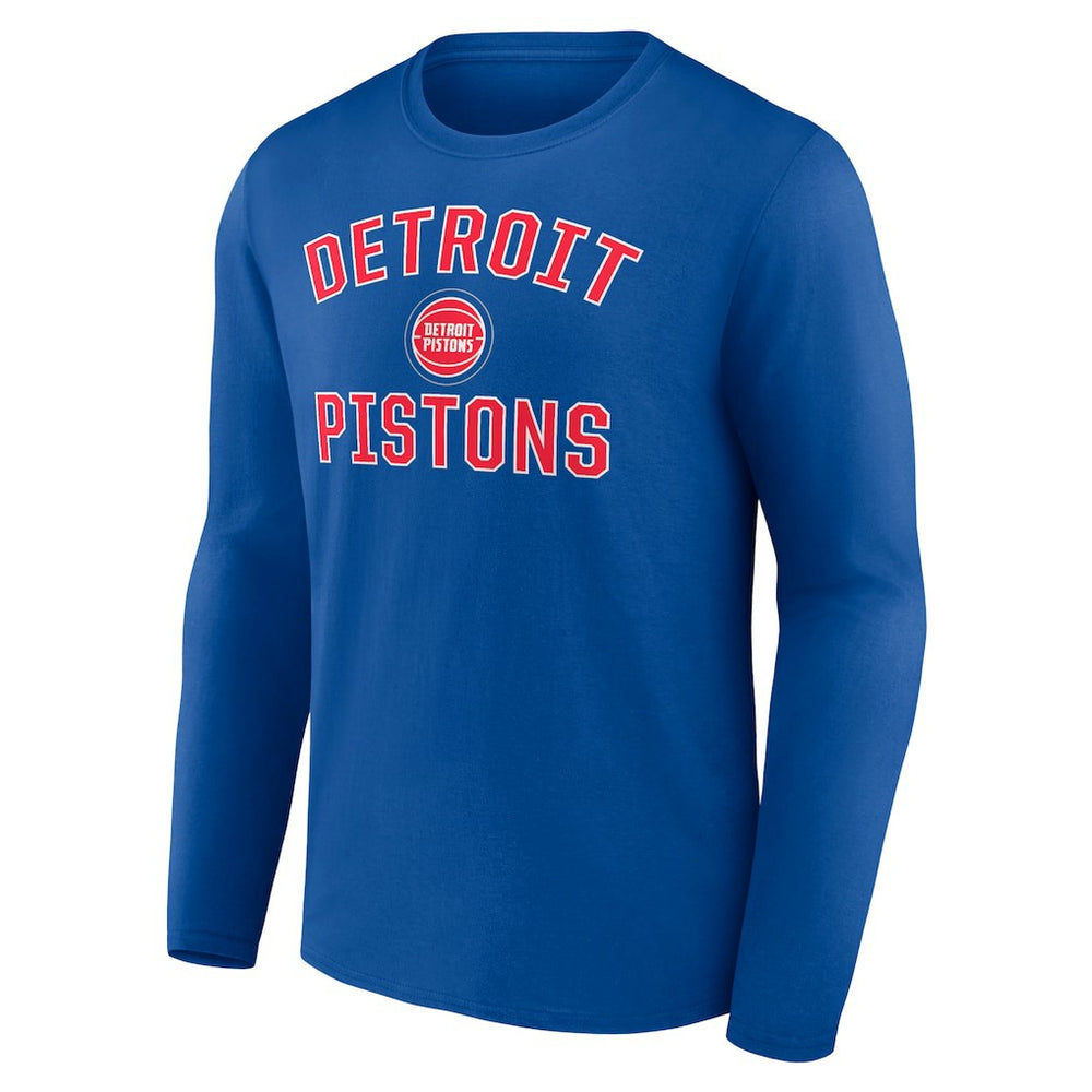 Detroit Pistons Victory Arch Team Long Sleeve T-Shirt Royal