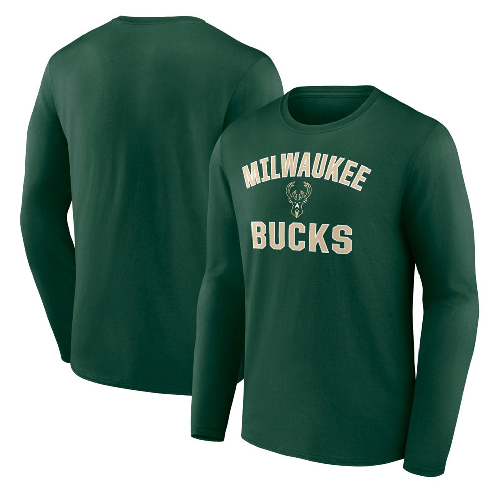 Milwaukee Bucks Victory Arch Team Long Sleeve T-Shirt Green