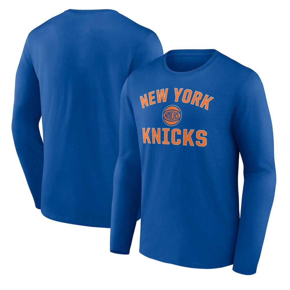 New York Knicks Victory Arch Team Long Sleeve T-Shirt Royal