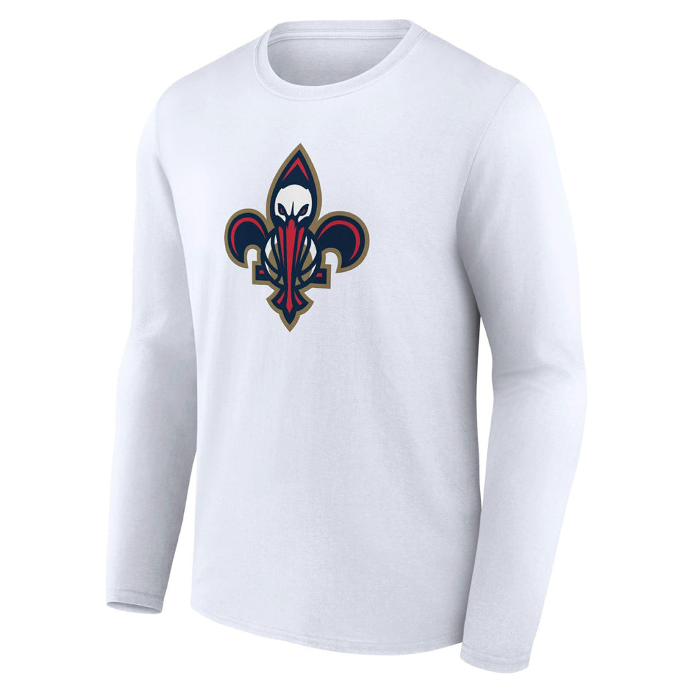 New Orleans Pelicans Alternate Logo Long Sleeve T-Shirt White