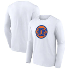 New York Knicks Alternate Logo Long Sleeve T-Shirt White