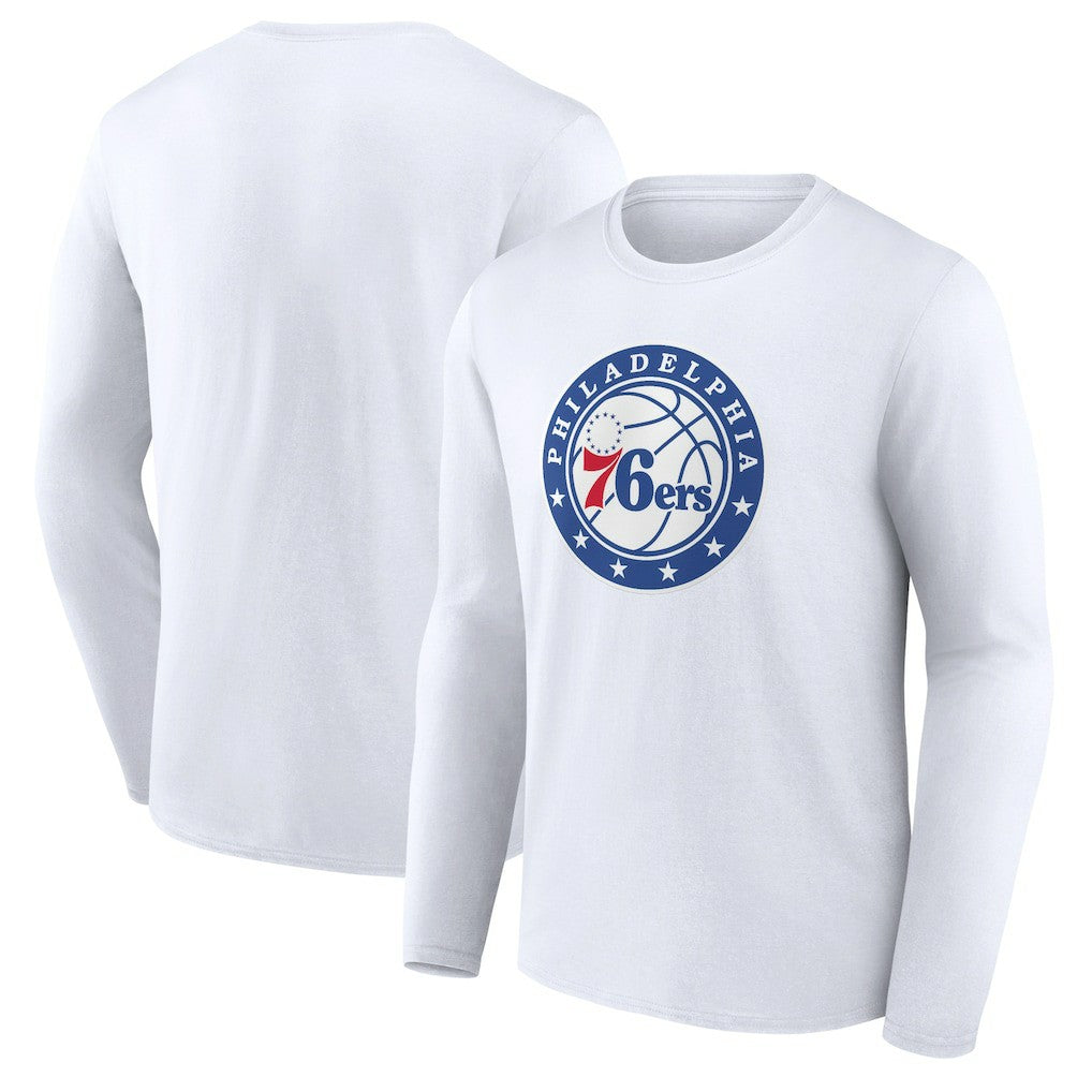 Philadelphia 76ers Alternate Logo Long Sleeve T-Shirt White