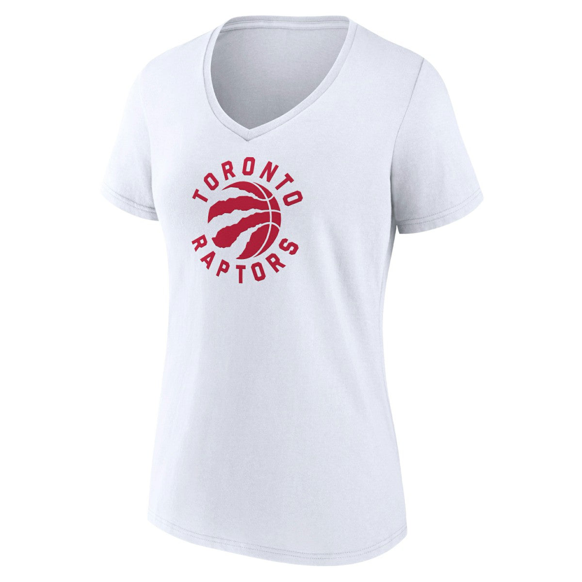 Toronto Raptors Women's Alternate Logo V-Neck T-Shirt White