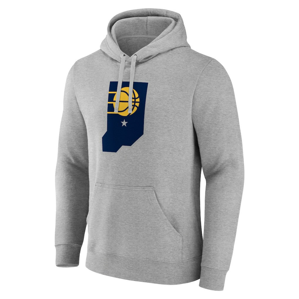 Indiana Pacers Alternate Logo Pullover Hoodie Gray