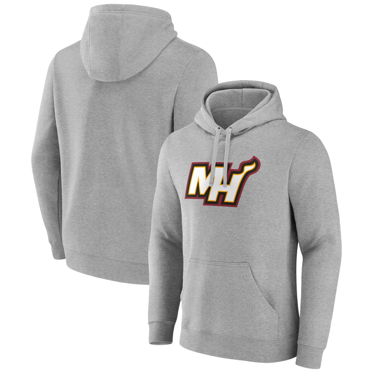 Miami Heat Alternate Logo Pullover Hoodie Gray
